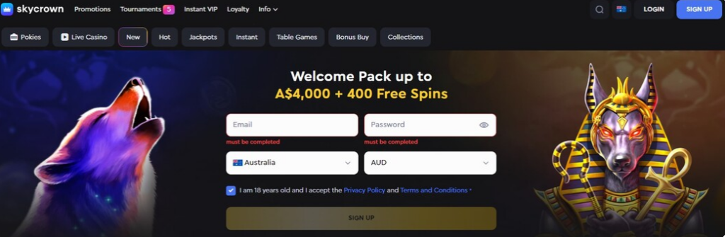 Sky Crown Casino bonuses and promotions for players in Australia.